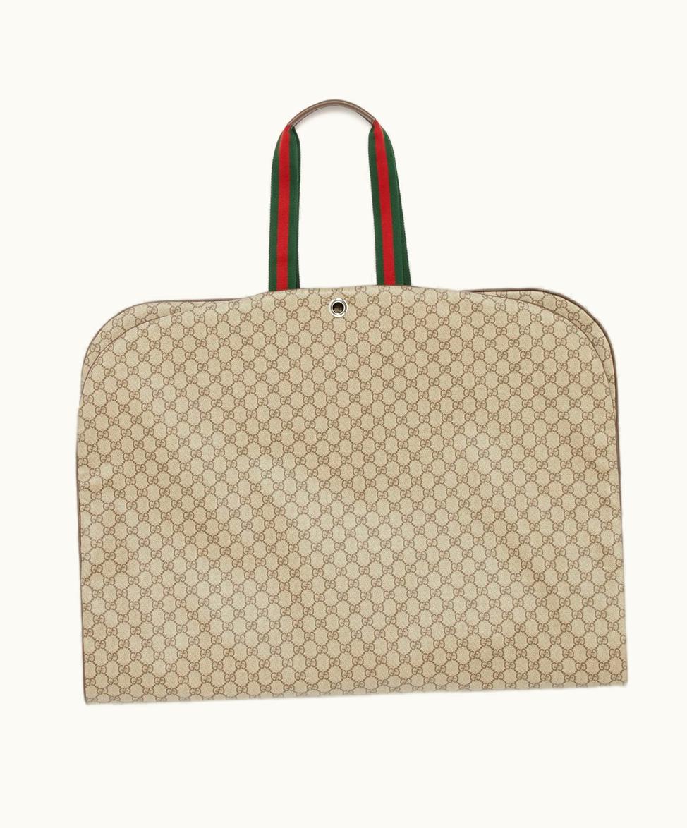 Gucci Gucci GG Garment Bag Beige And Ebony GG Supreme