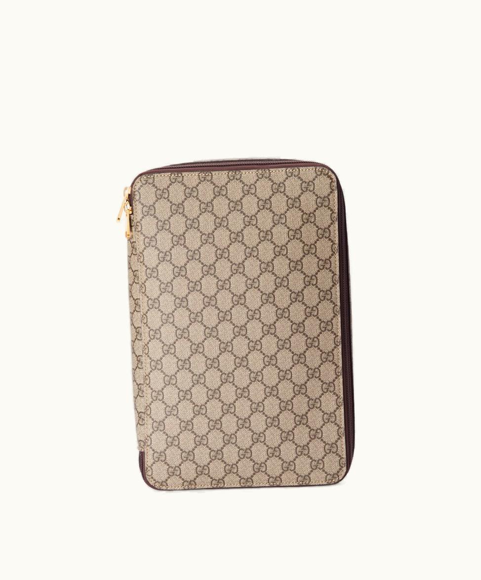Gucci Gucci GG Large Packing Cube Beige And Ebony Supreme