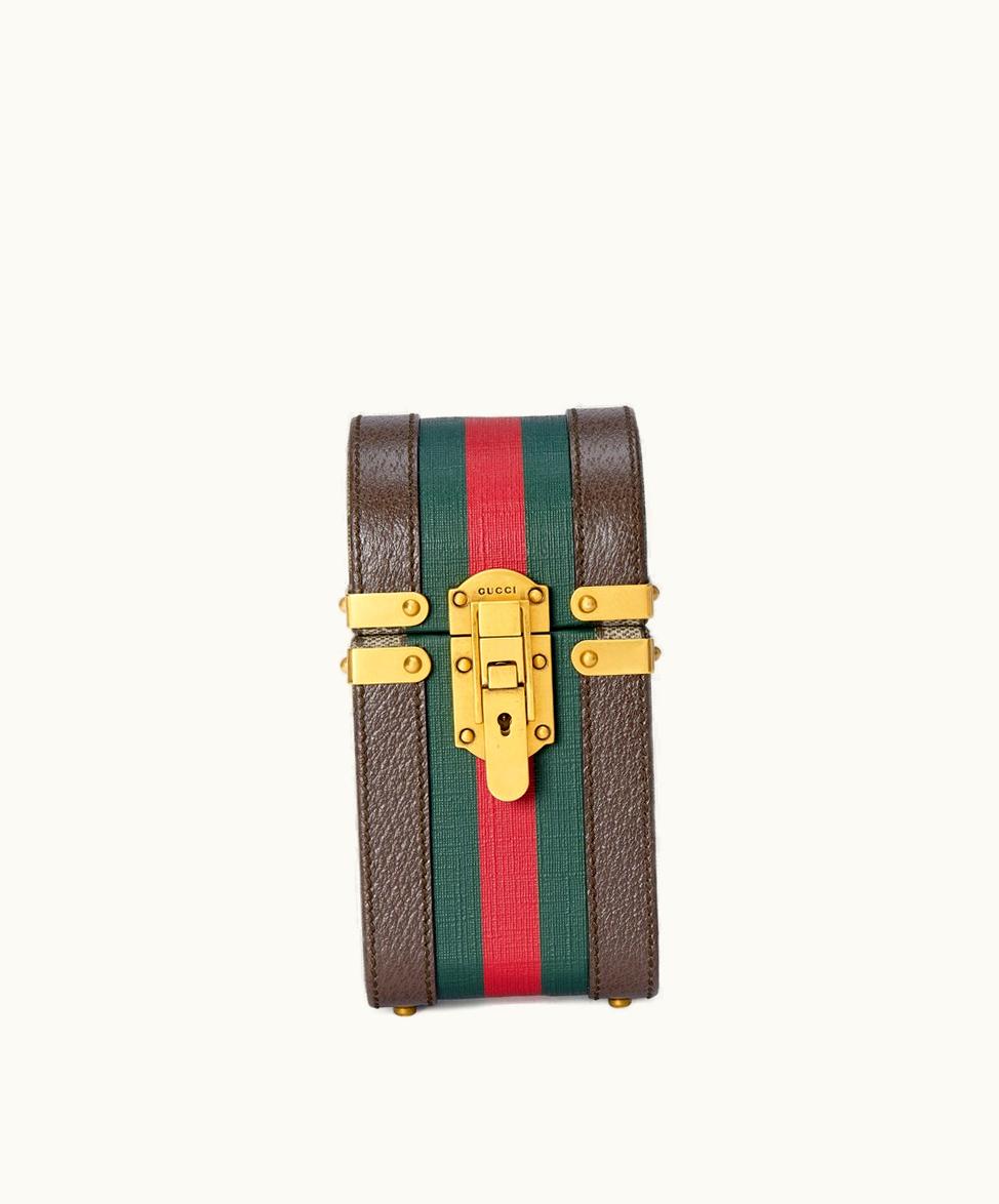 Gucci Gucci Savoy Perfume Case Beige And Ebony GG Supreme