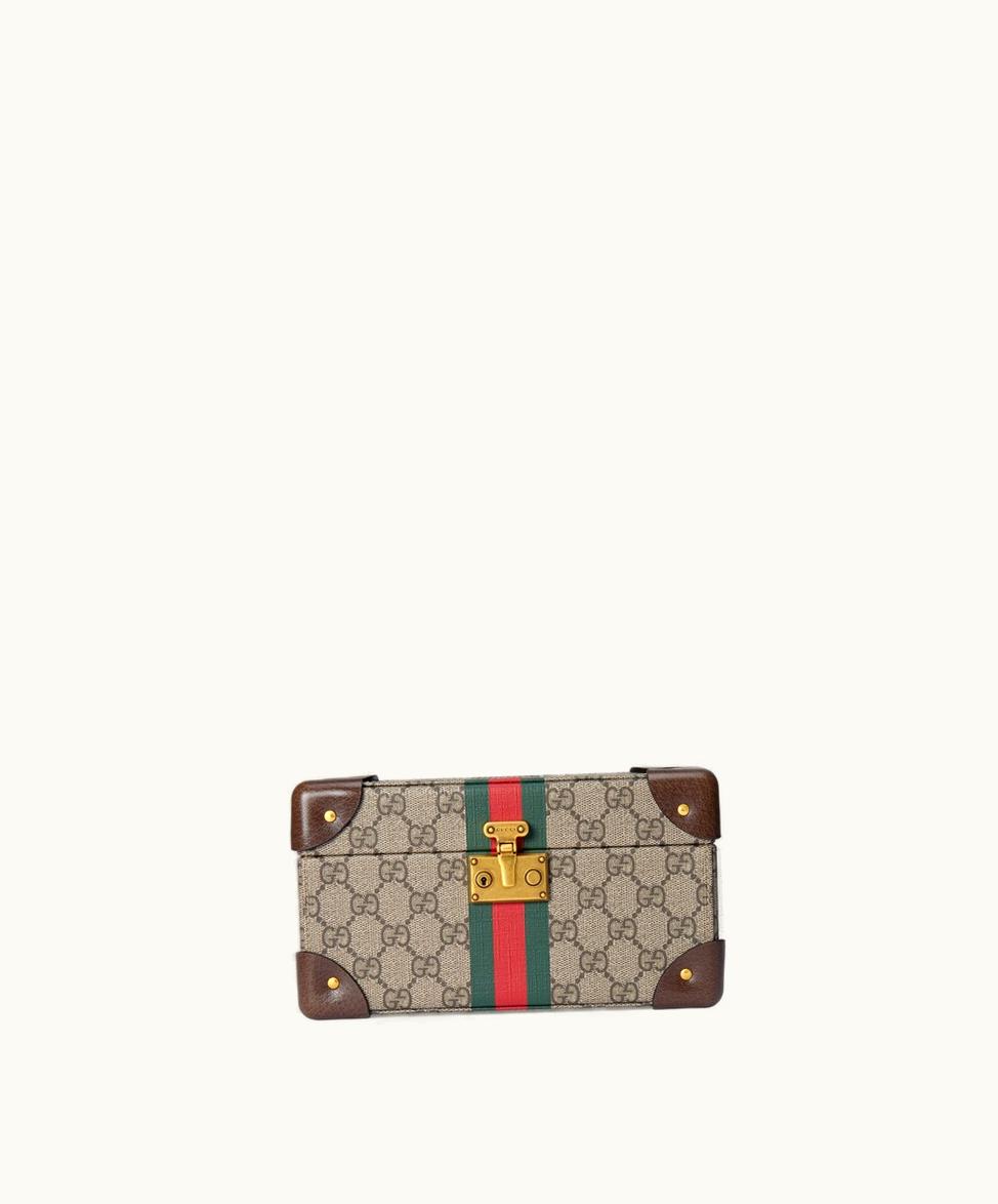 Gucci Gucci Savoy Watch Case Beige And Ebony Supreme 744424FACPU9747