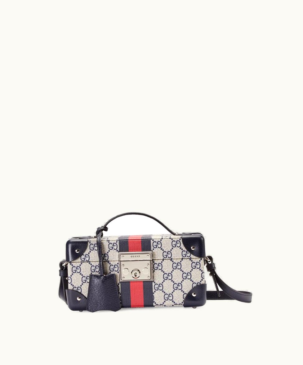Gucci Gucci Savoy Jewellery Box Beige And Blue Supreme