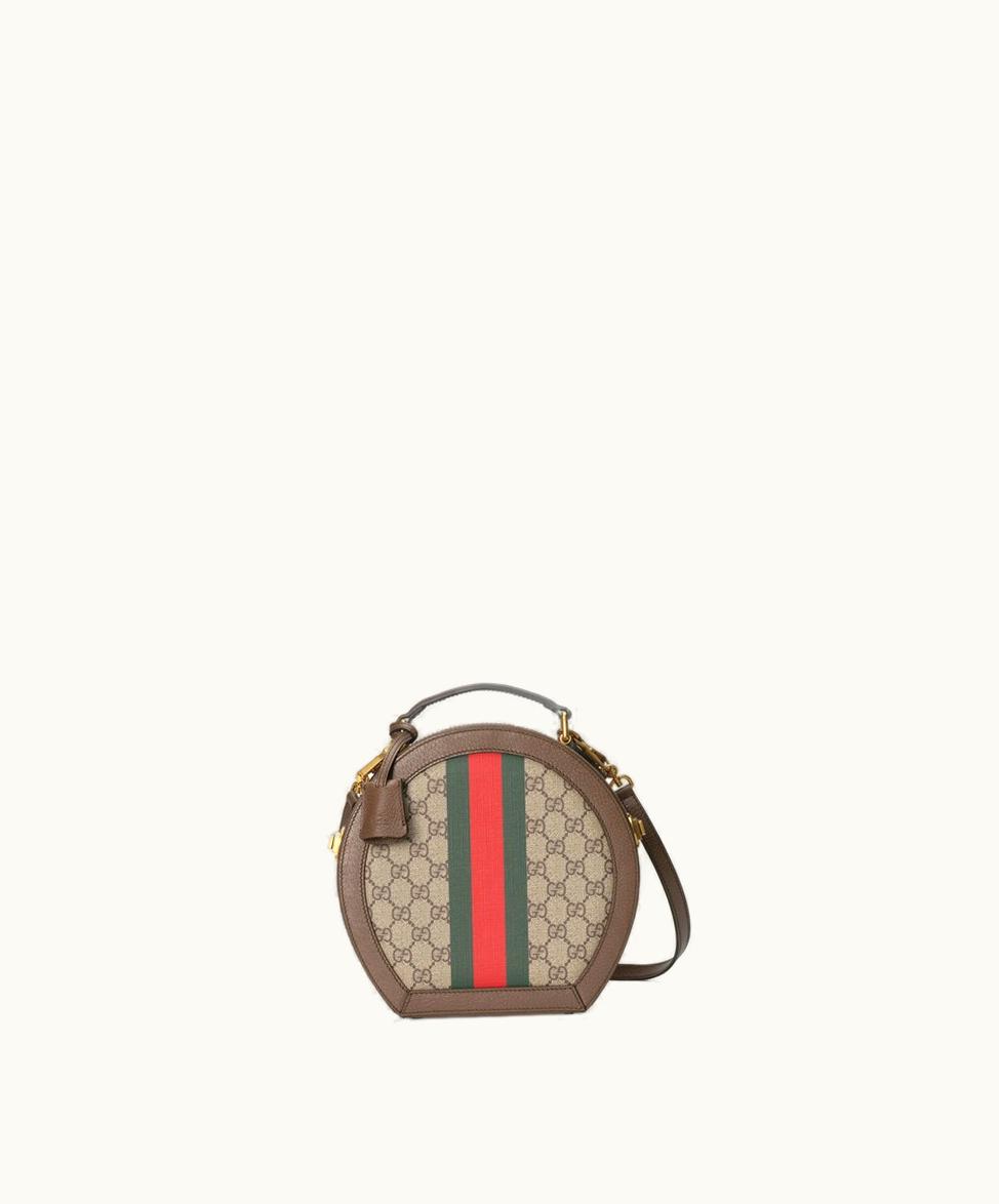 Gucci Gucci Savoy Mini Hat Box Beige And Ebony Supreme