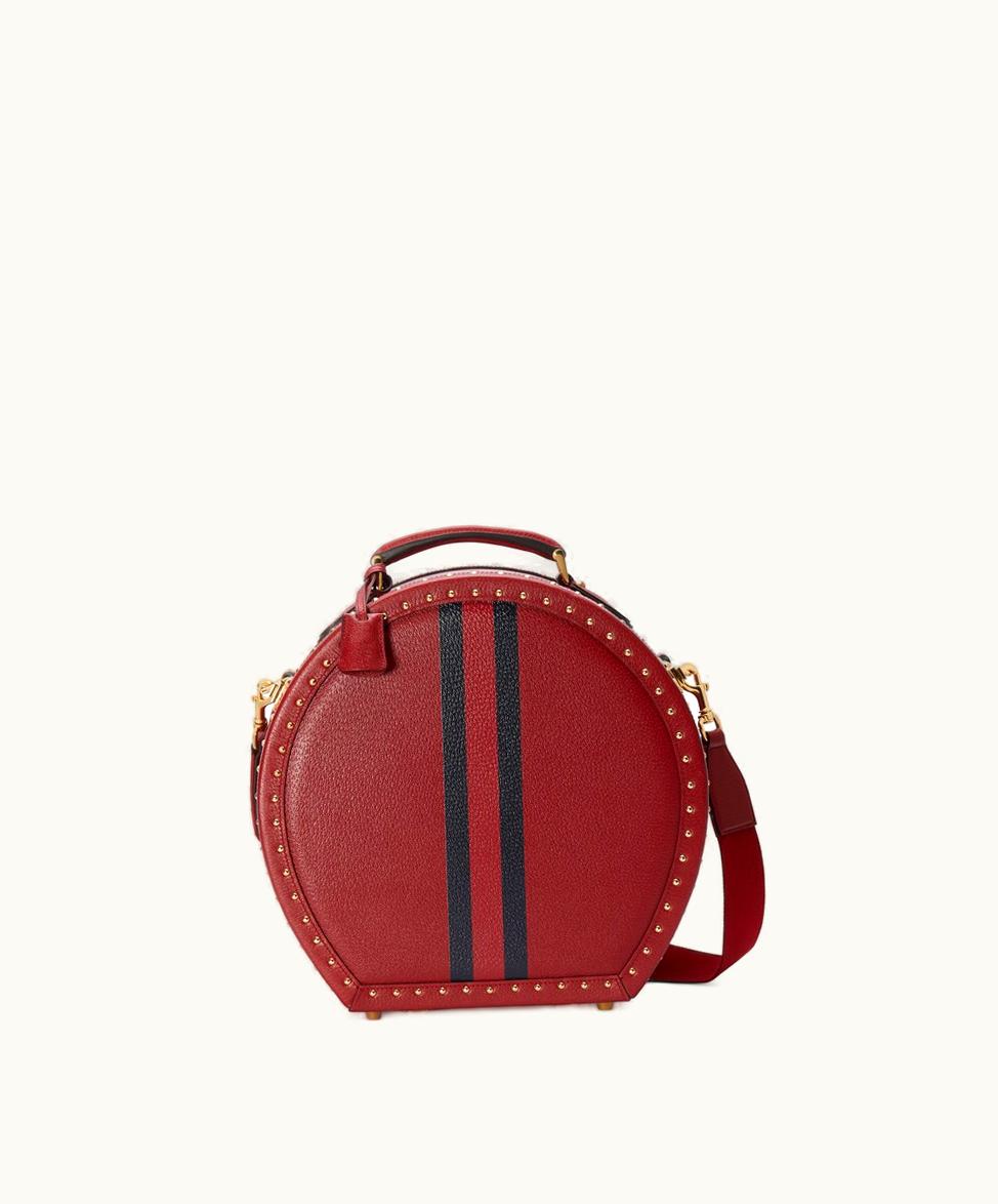 Gucci Gucci Savoy Small Hat Box Red Leather