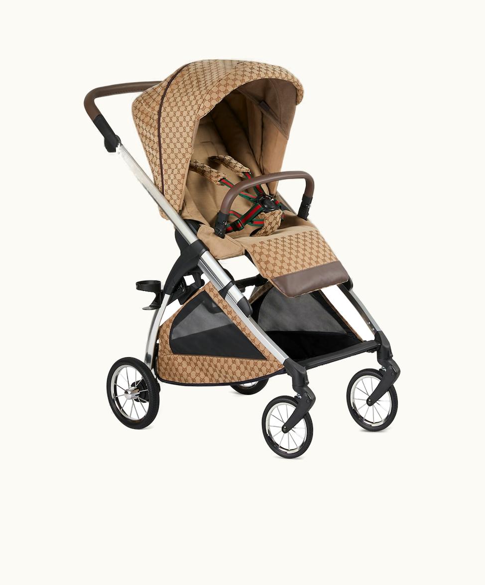 Gucci Gucci Stroller Beige And Ebony GG Canvas