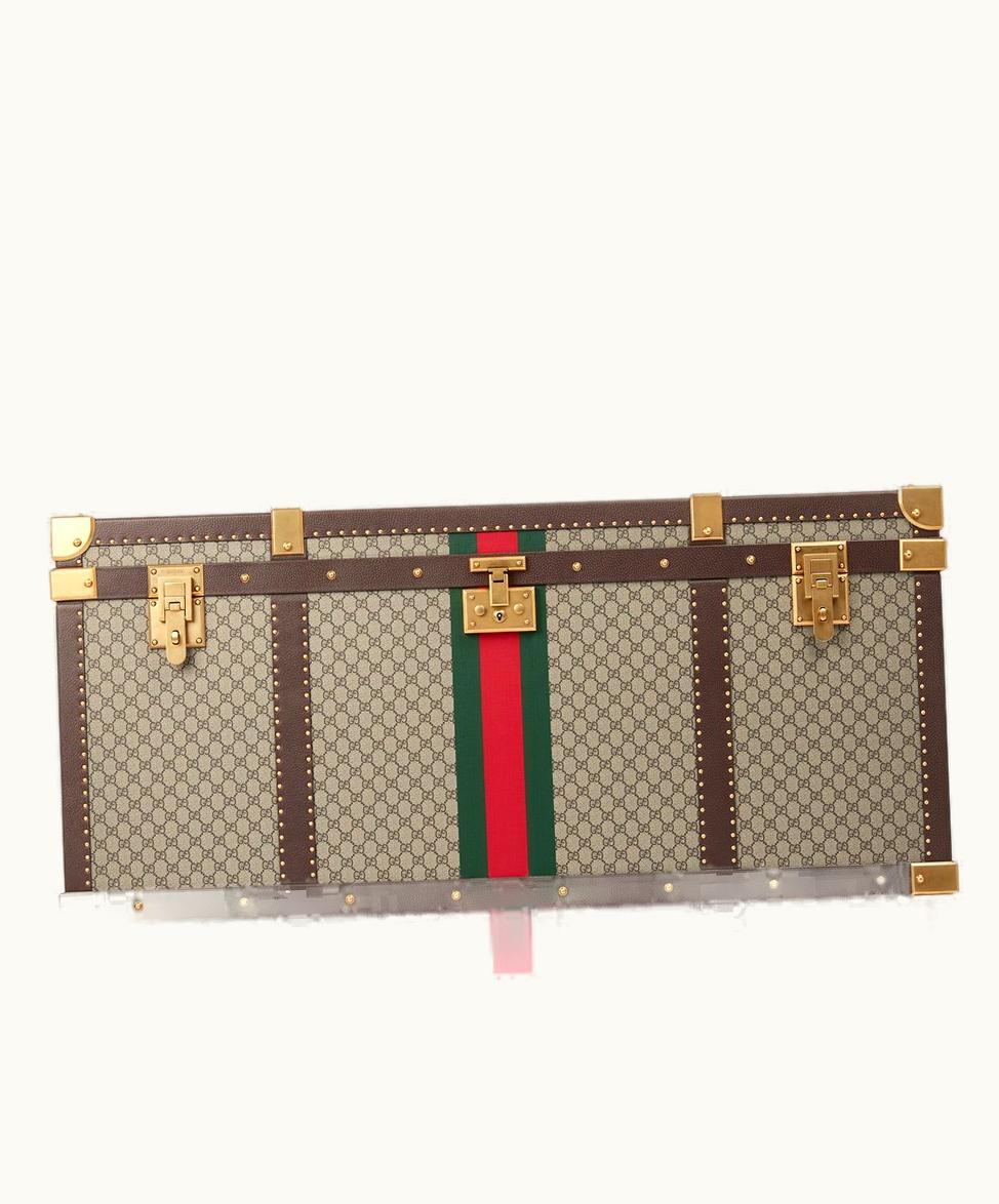 Gucci Gucci Savoy Trunk Beige And Ebony Supreme
