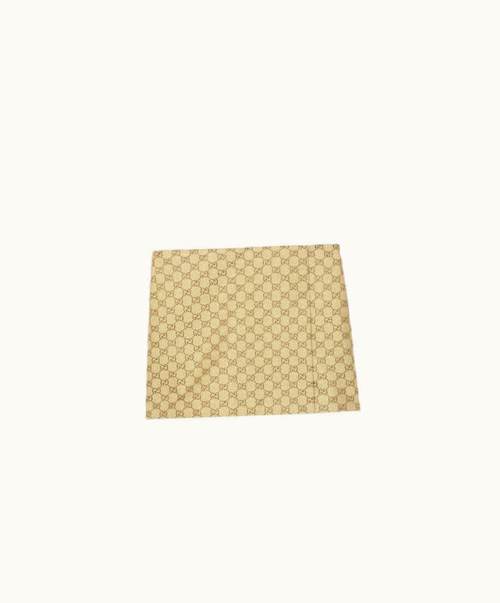 Gucci Gucci GG Glitter Canvas Skirt Gold And Ebony