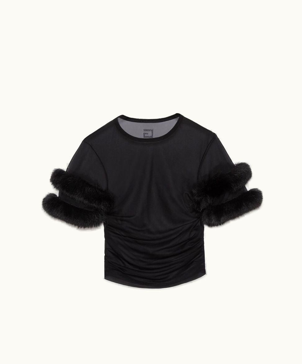 Gucci Jersey Top With Retro Square G Black