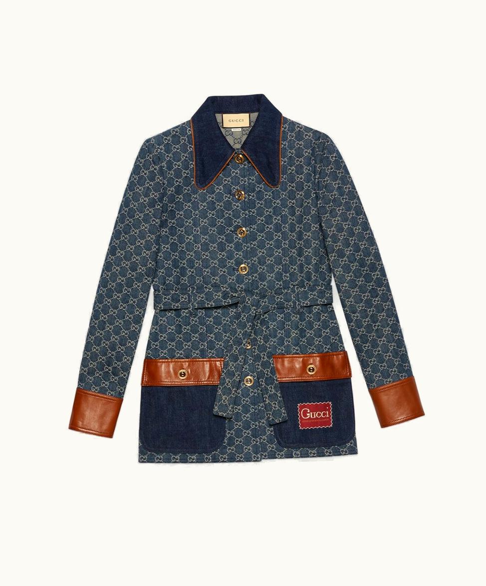 Gucci Gucci Epilogue GG Denim Jacket Dark Blue