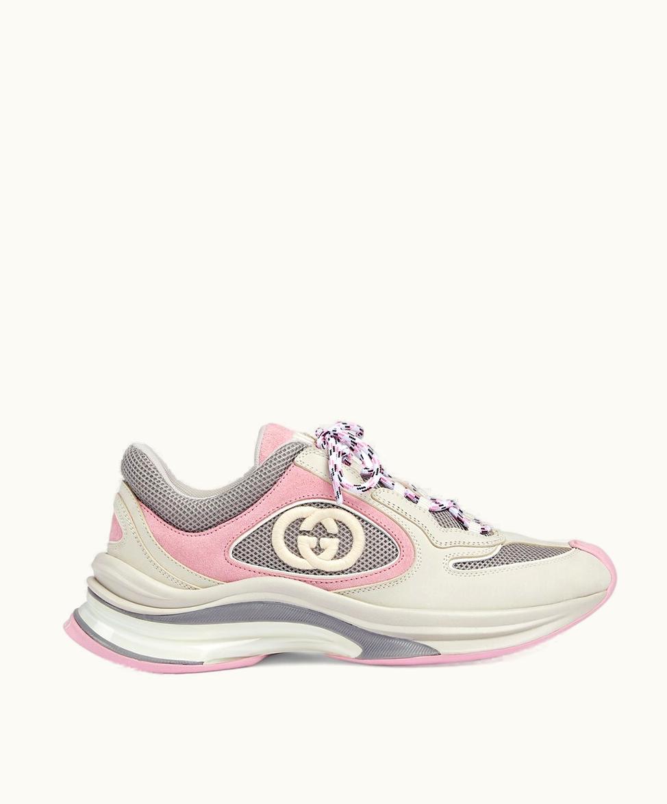 Gucci Women's Gucci Run Trainer Ivory Suede
