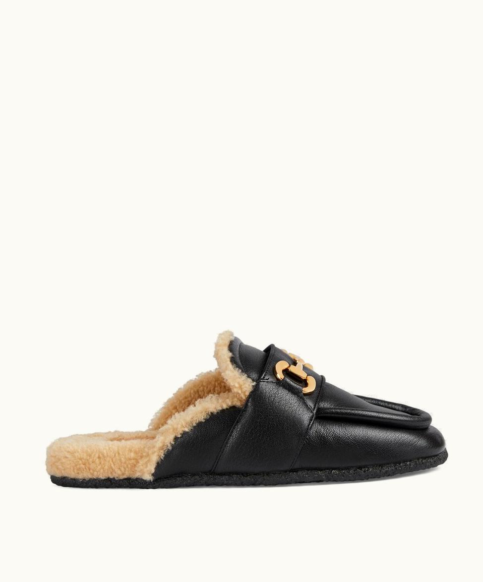 Gucci Gucci Sophisto Women's Horsebit Mule Black Leather