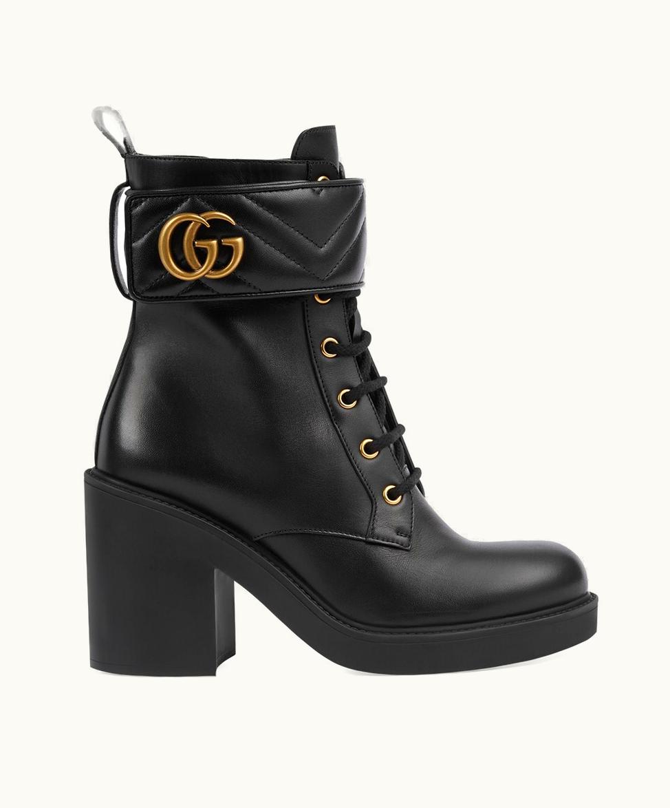 Gucci Gucci Women's Boot With Double G Black Leather