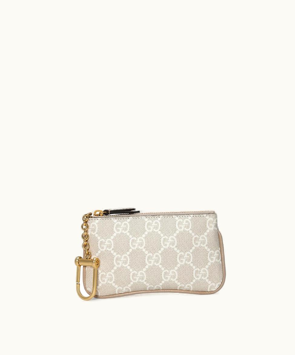 Gucci Gucci Ophidia Key Case Beige And White Supreme