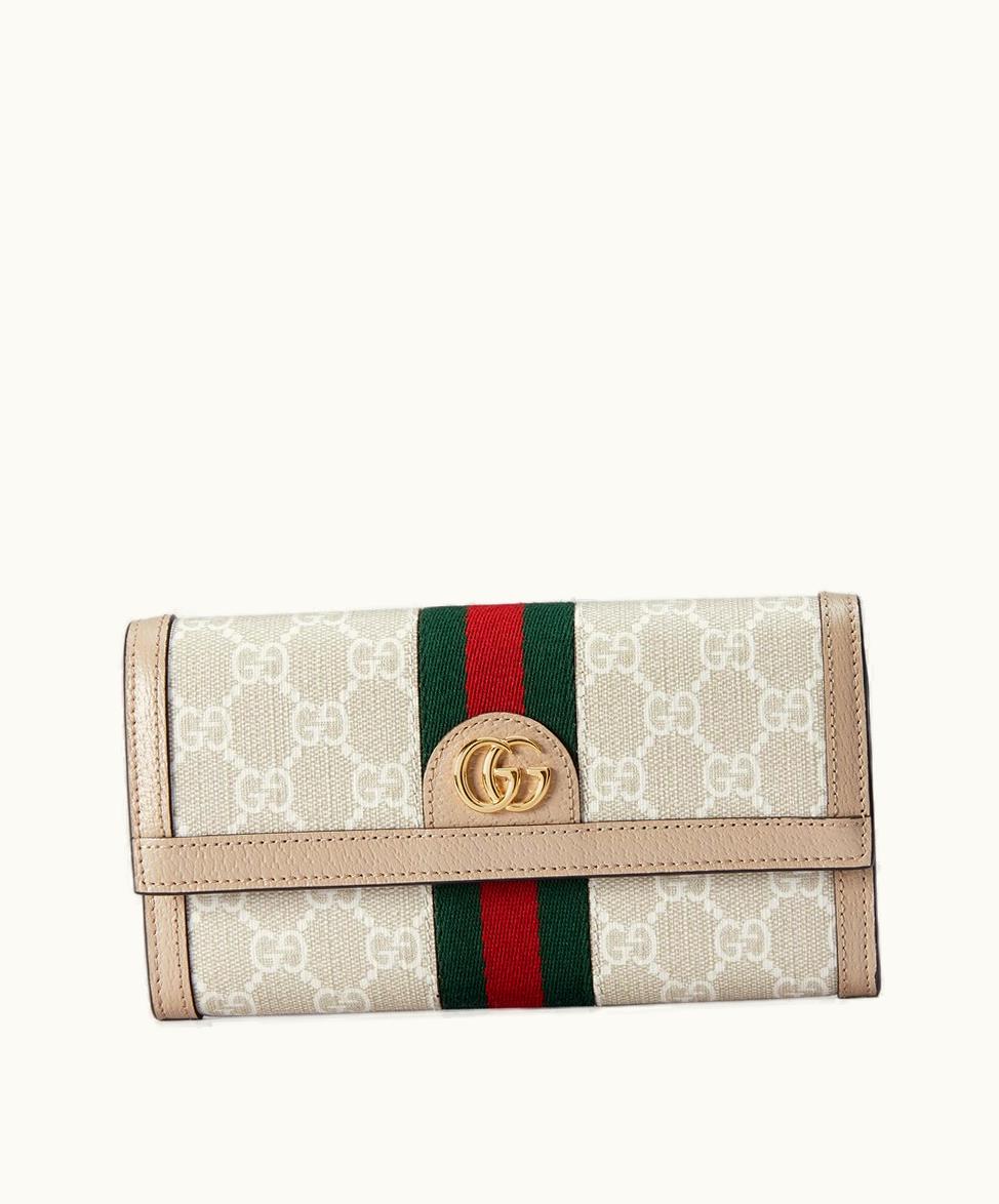 Gucci Gucci Ophidia GG Continental Wallet Beige And White Supreme