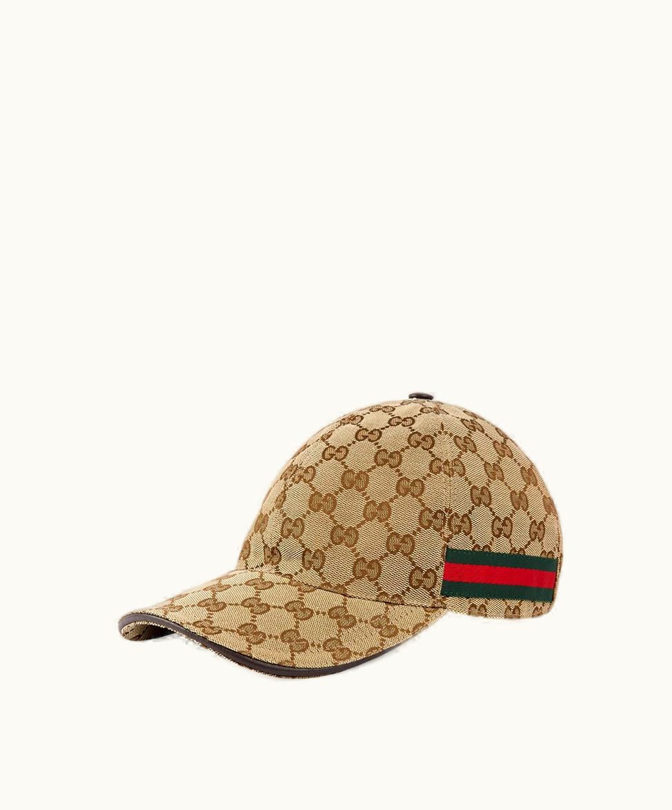 Gucci Gucci Original GG Canvas Baseball Hat With Web Original GG