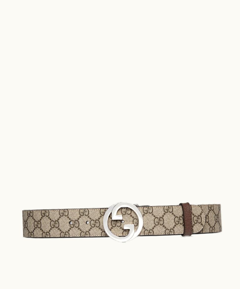Gucci Gucci Blondie Belt Beige And Ebony Supreme 703147KAAAD8358
