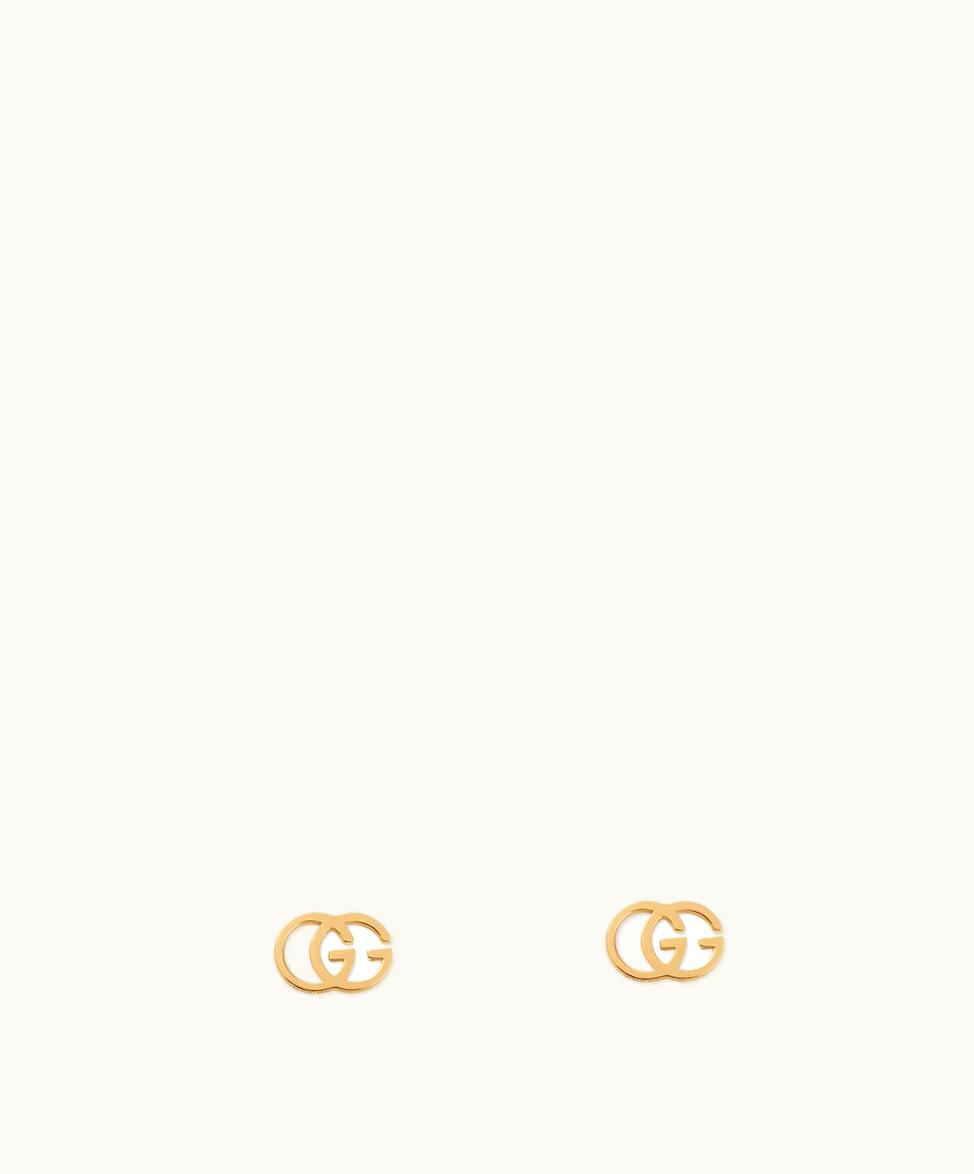 Gucci Gucci GG Running Stud Earrings 18k Yellow Gold