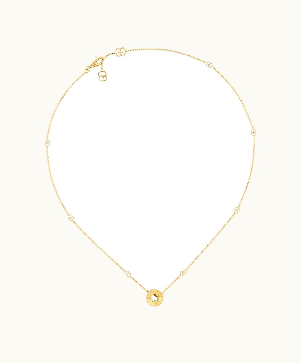 Gucci Gucci Icon 18k Star Necklace 18k Yellow Gold