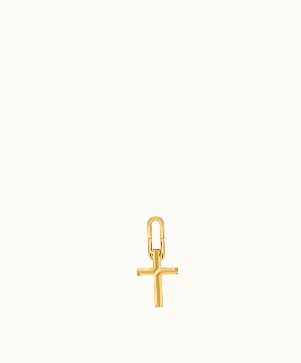 Gucci Gucci Link To Love Cross Single Earring 18k Yellow Gold