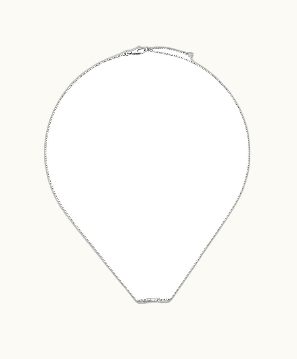Gucci Gucci Link To Love Necklace With Diamonds 18k White Gold