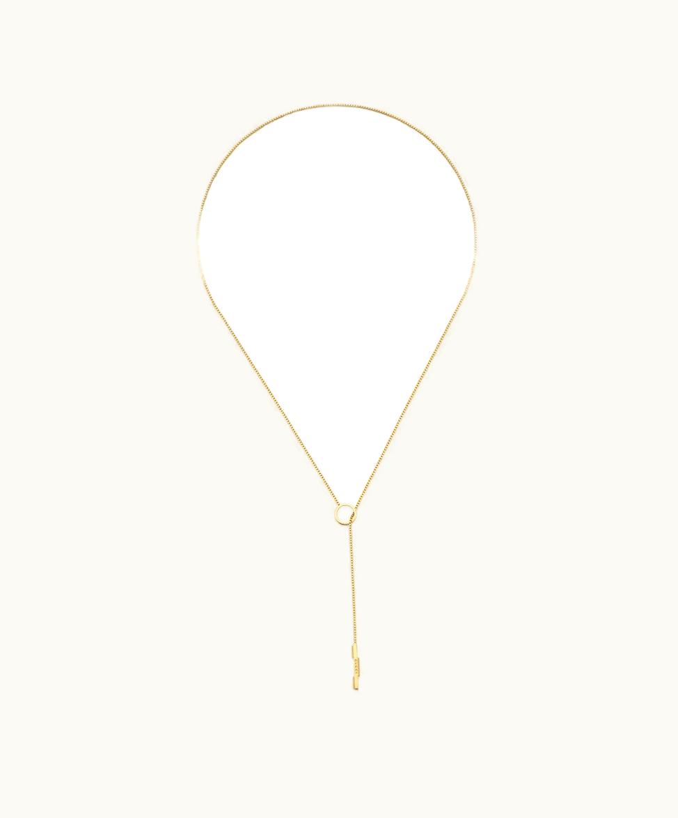 Gucci Gucci Link To Love Lariat Necklace 18k Yellow Gold