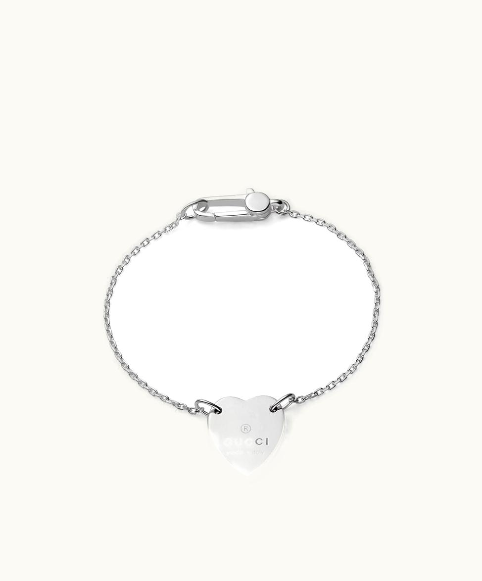 Gucci Gucci Trademark Bracelet With Heart Pendant 925 Sterling Silver