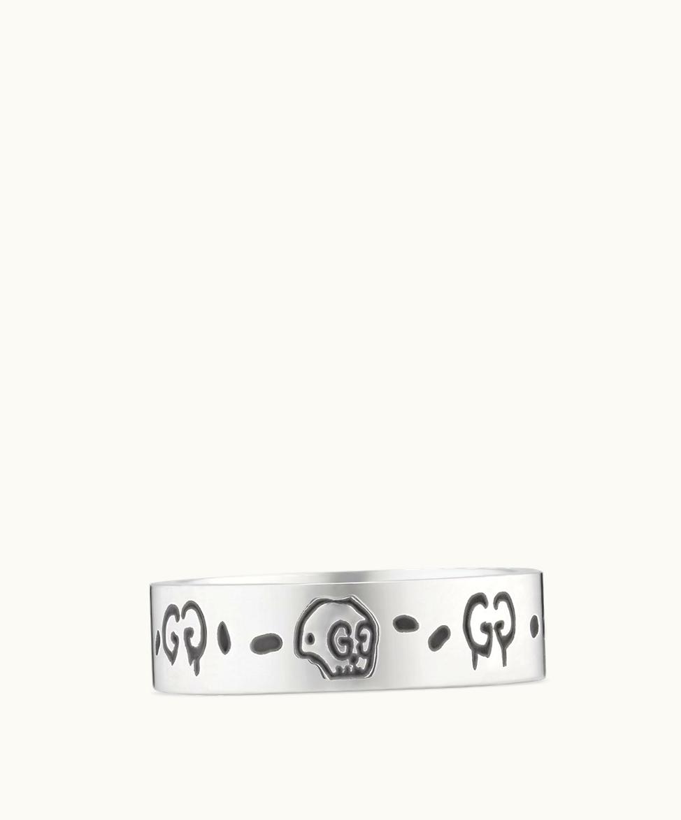 Gucci Guccighost Ring In Silver 925 Sterling Silver