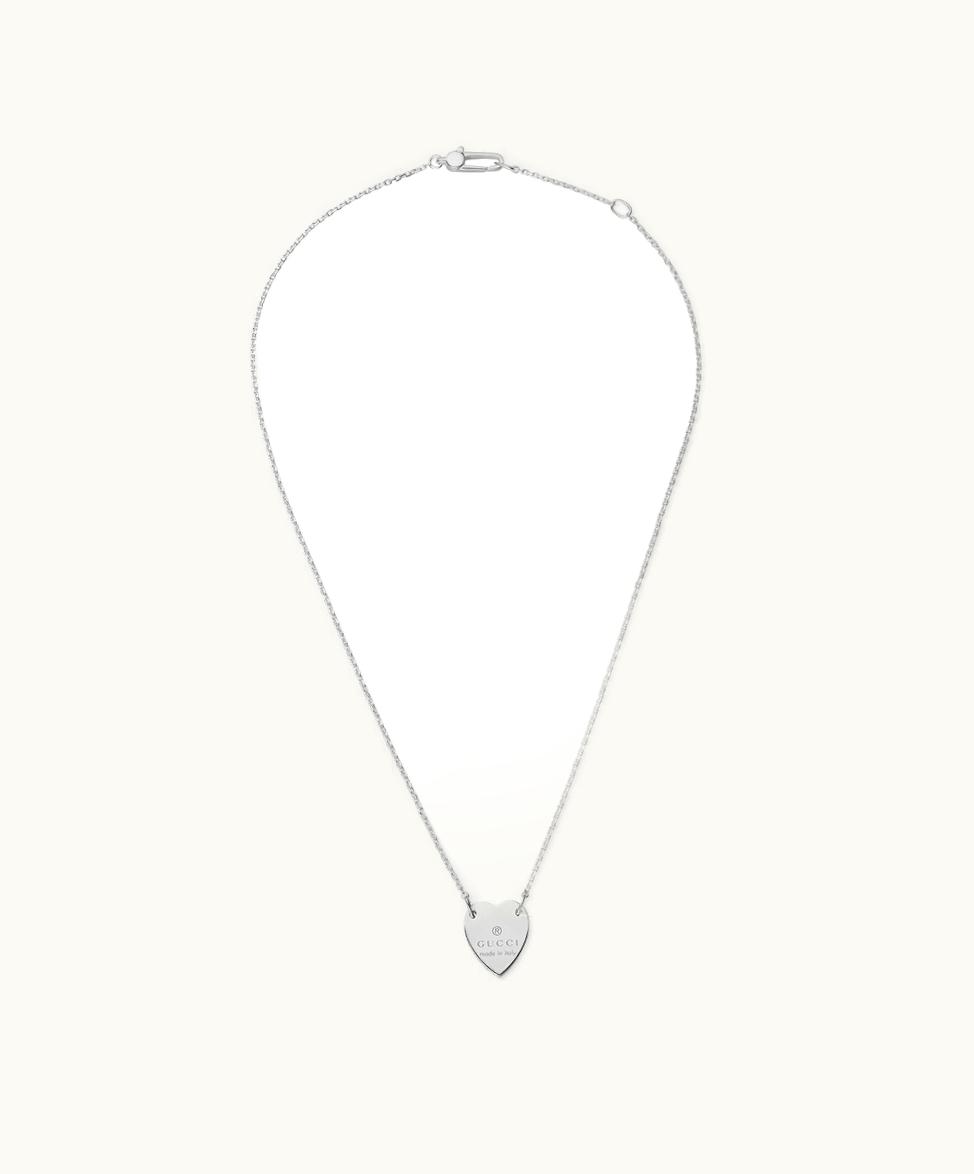 Gucci Gucci Trademark Necklace With Heart Pendant 925 Sterling Silver