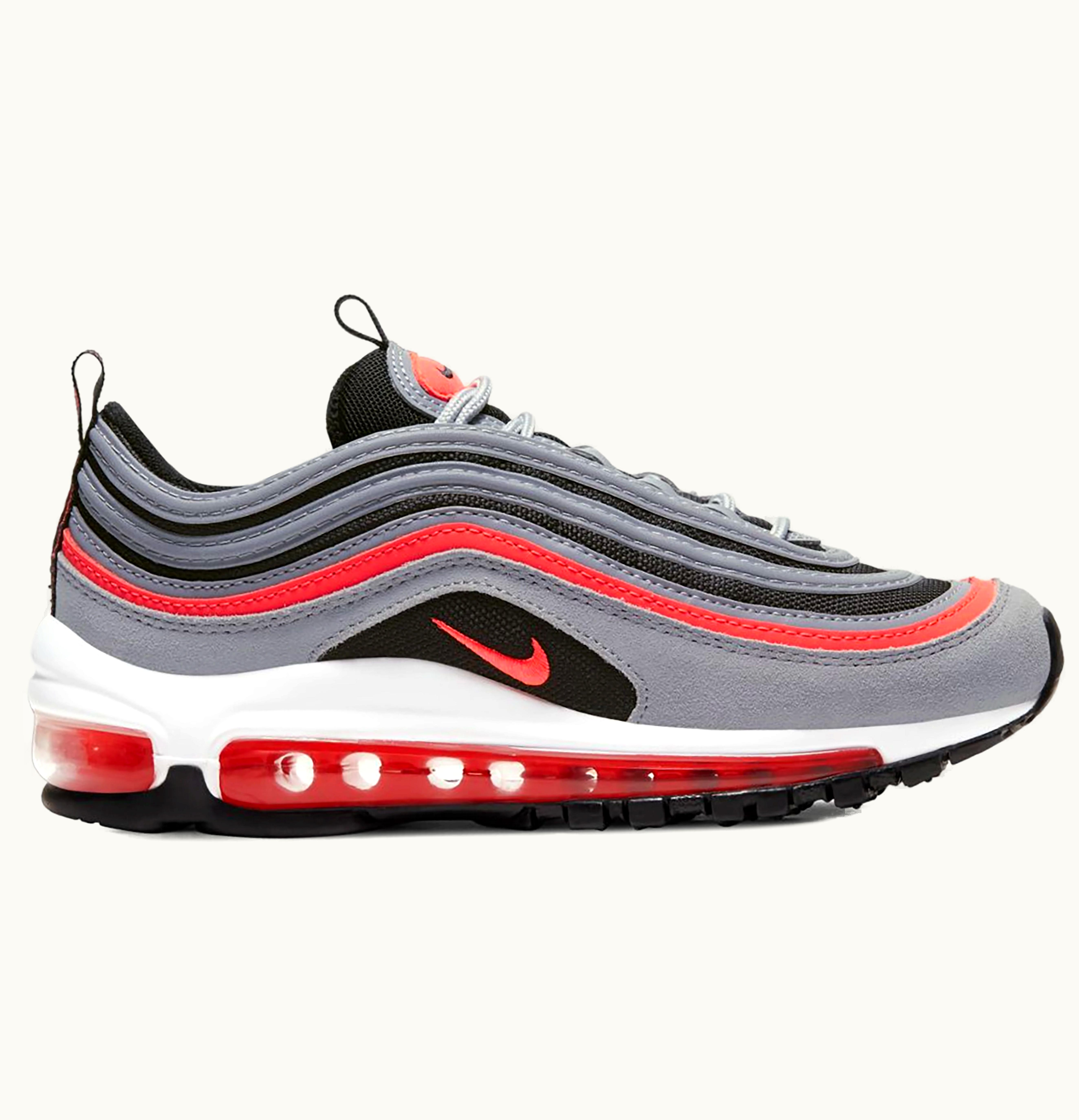 Nike Nike Air Max 97 Wolf Grey Radiant Red GS