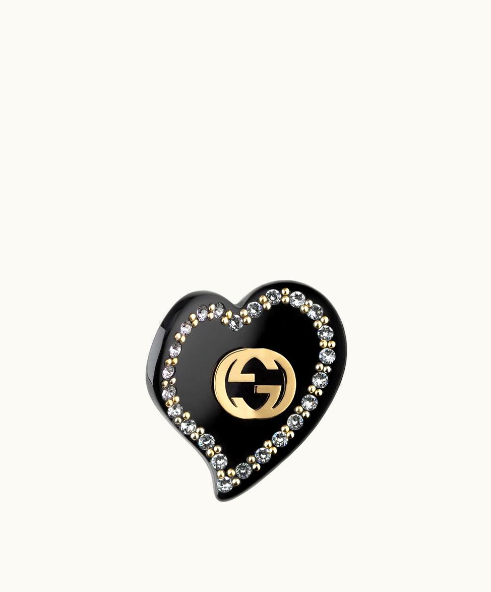 Gucci Gucci Interlocking G Symbol Hair Clip Yellow Resin