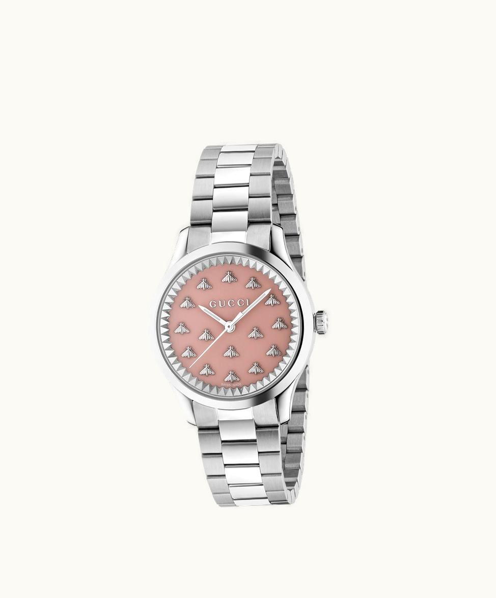 Gucci Gucci G-Timeless Watch With Bees, 32 MM Steel 704394I16008591