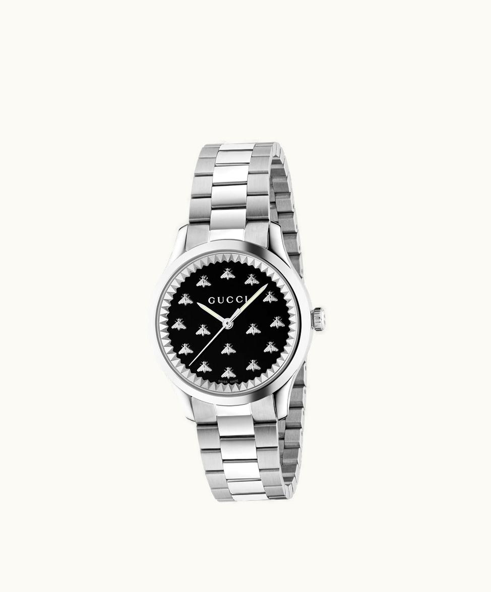 Gucci Gucci G-Timeless Watch With Bees, 32 MM Steel 704395I16001000