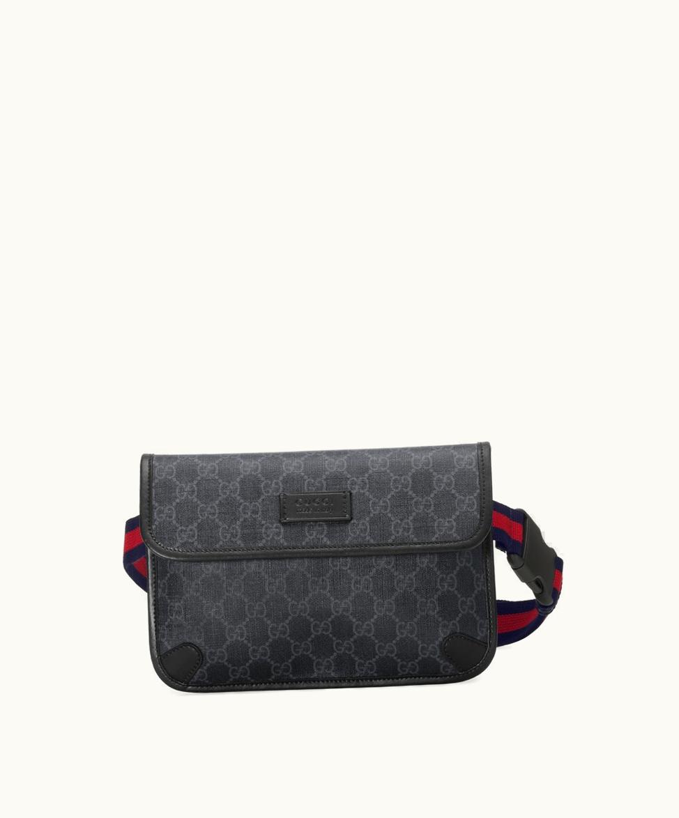 Gucci Gucci GG Black Belt Bag Black / Grey GG Supreme