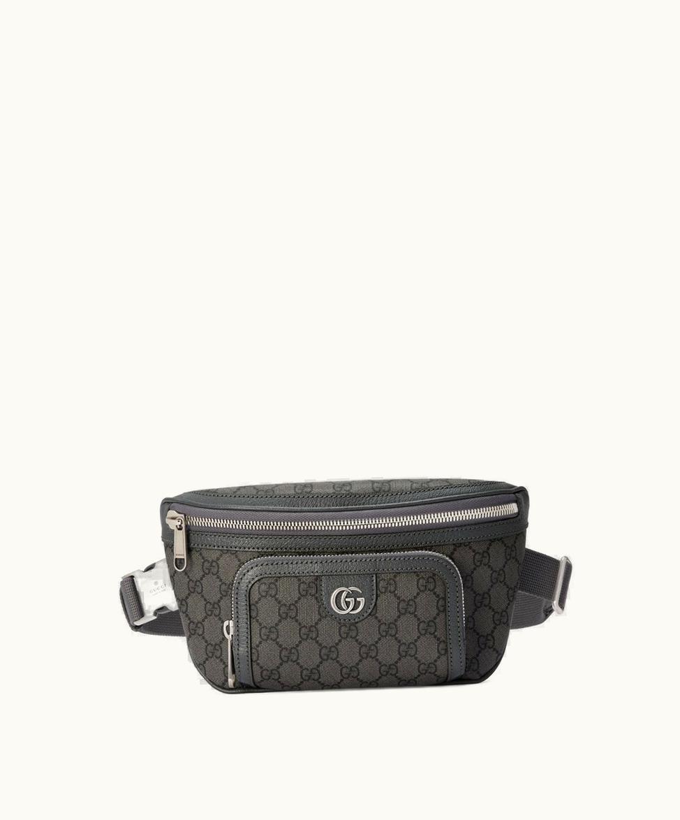 Gucci Gucci Ophidia Belt Bag Grey And Black Supreme