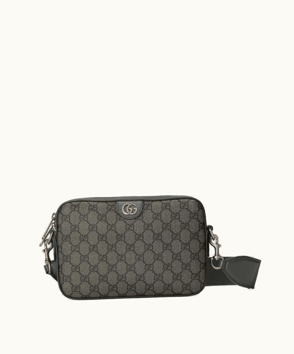 Gucci Gucci Ophidia GG Crossbody Bag Grey And Black Supreme