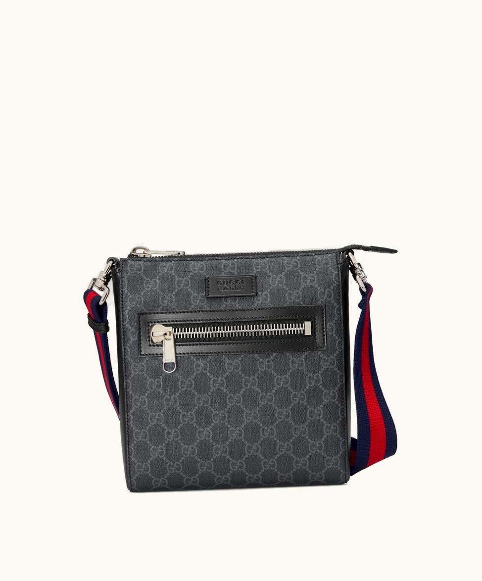 Gucci Gucci GG Black Small Messenger Bag GG Supreme