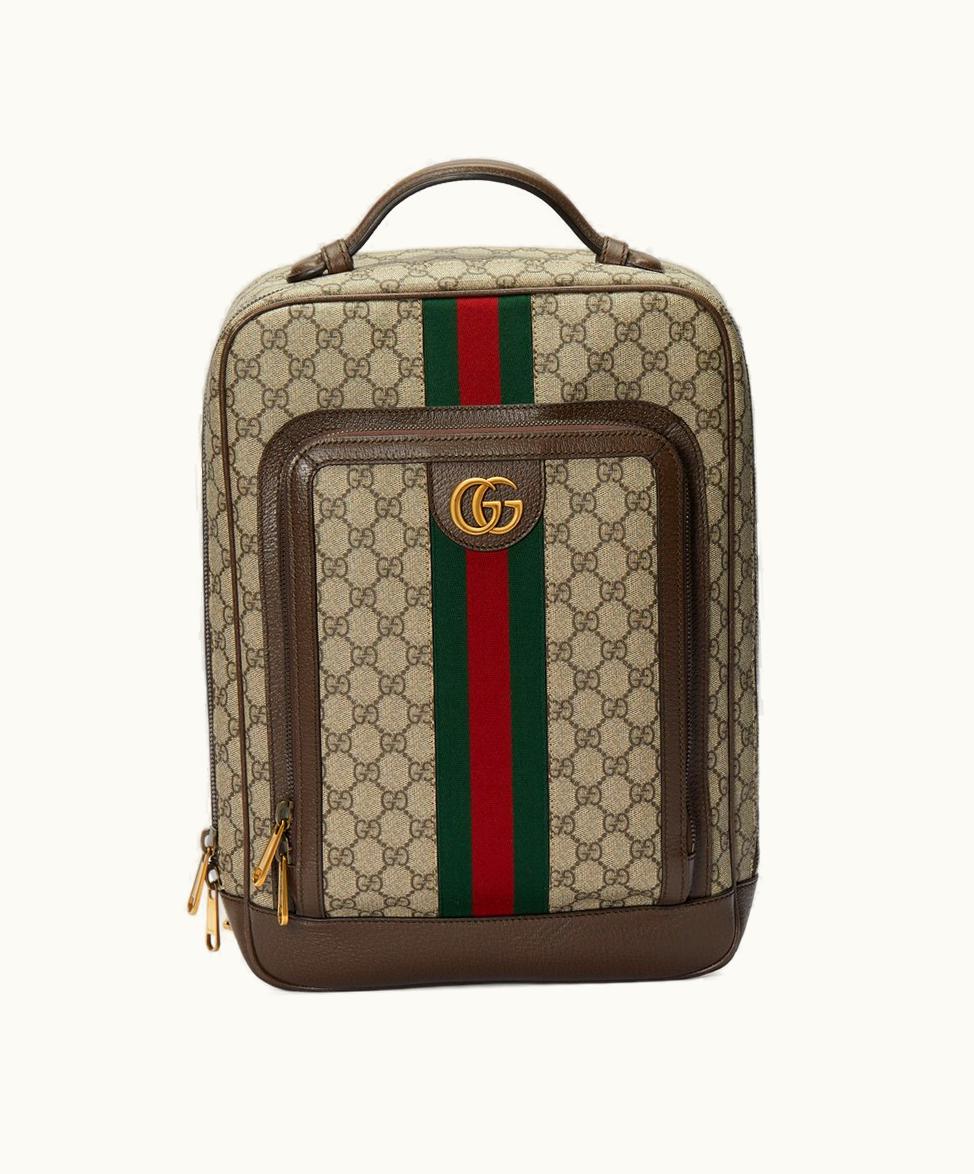 Gucci Gucci Ophidia GG Medium Backpack Beige And Ebony Supreme