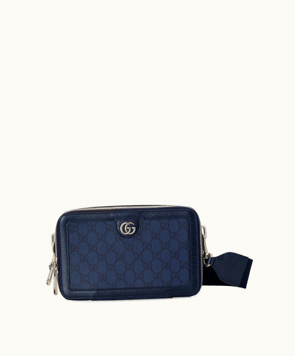 Gucci Gucci Ophidia GG Mini Bag Blue And Black Supreme