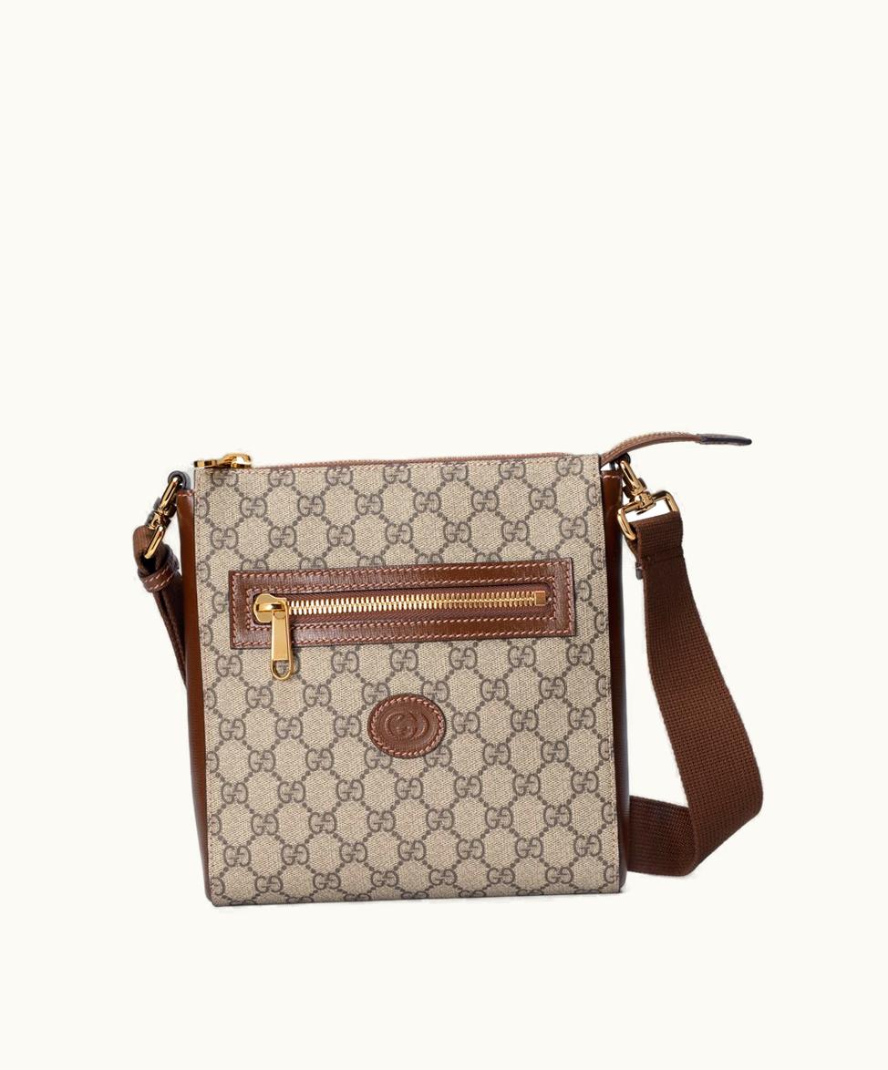 Gucci Gucci GG Supreme Messenger Bag Beige And Ebony Supreme