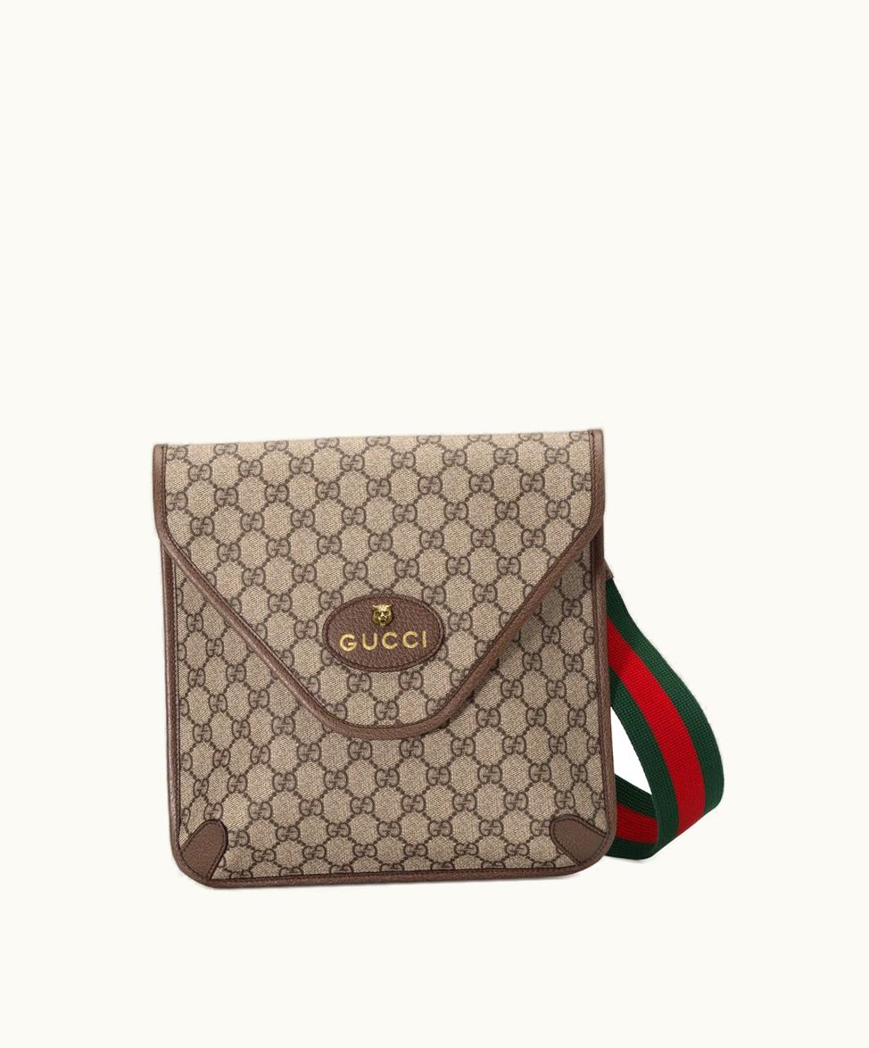 Gucci Gucci Neo Vintage GG Medium Messenger Beige / Ebony GG Supreme