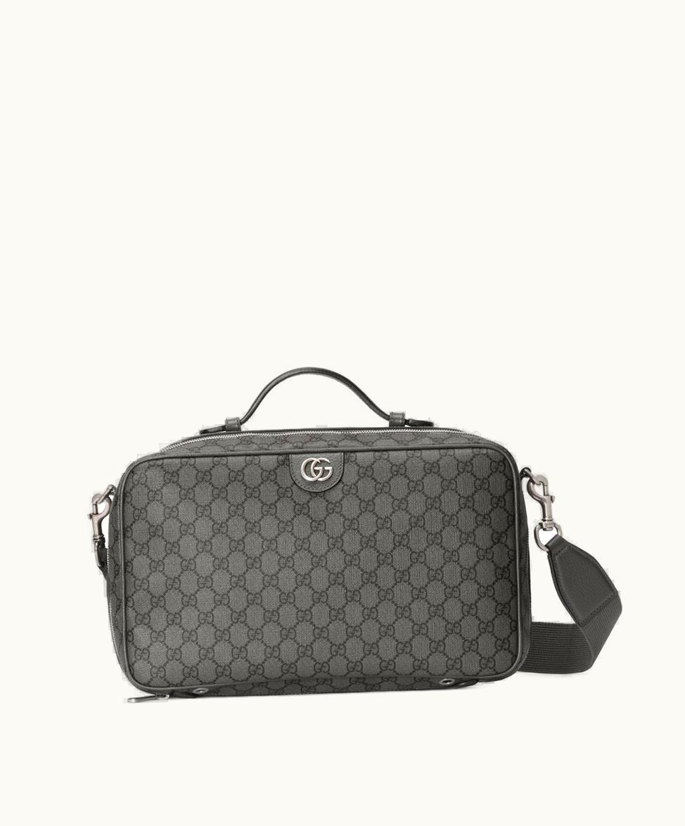 Gucci Gucci Ophidia GG Shoe Case Grey And Black Supreme