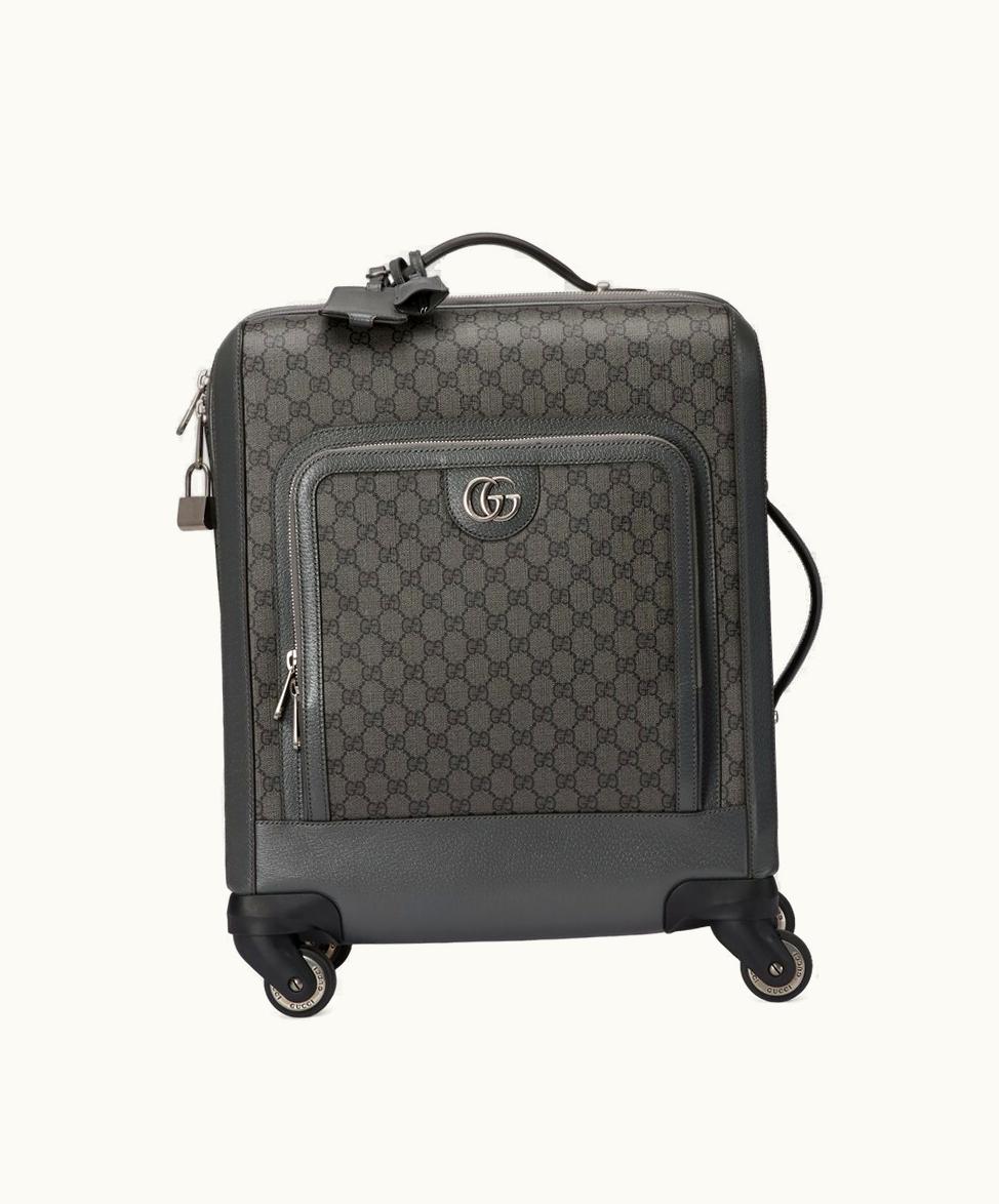 Gucci Gucci Ophidia GG Small Cabin Trolley Grey And Black Supreme
