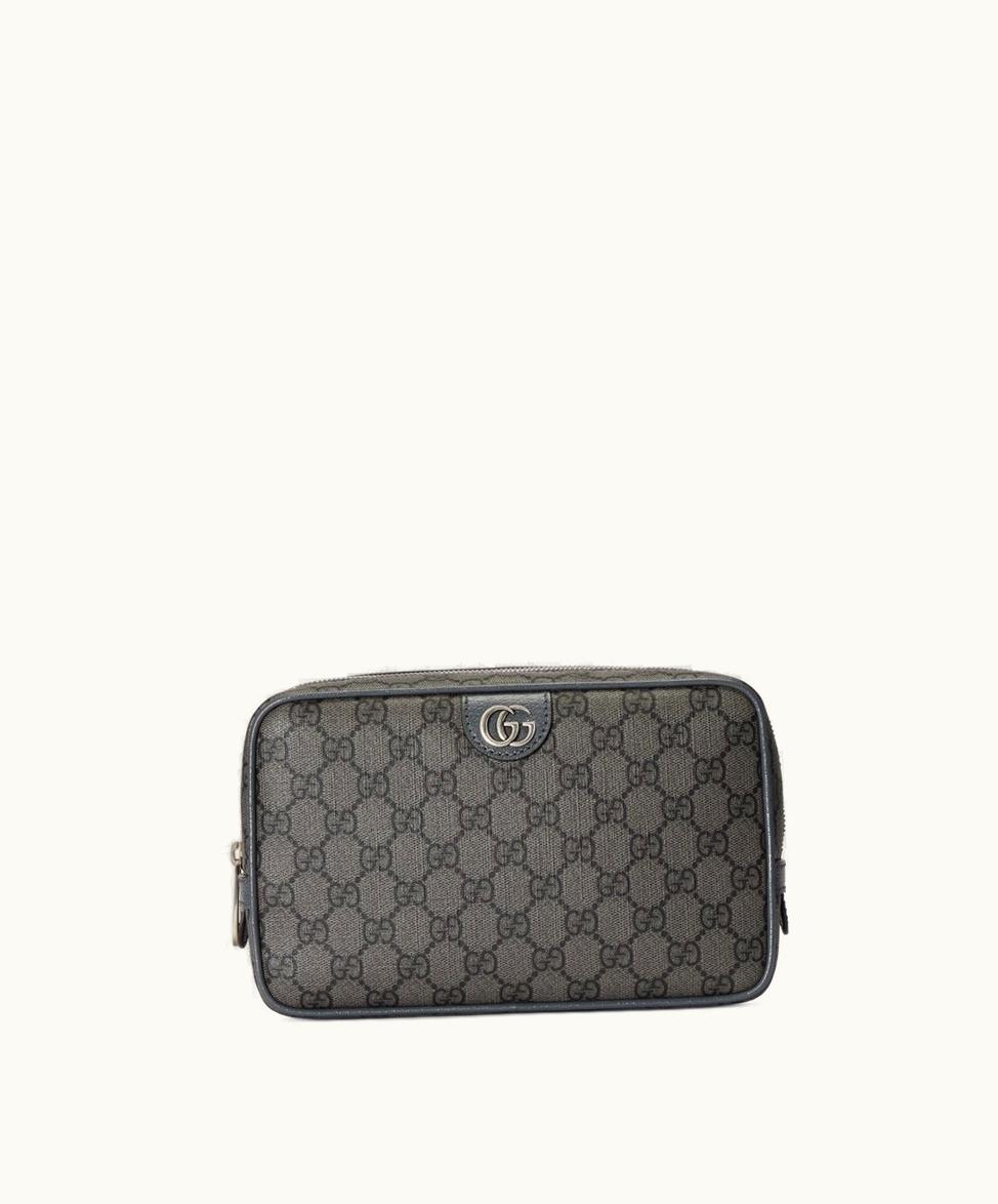 Gucci Gucci Ophidia GG Toiletry Case Grey And Black Supreme 760019UULBN1244