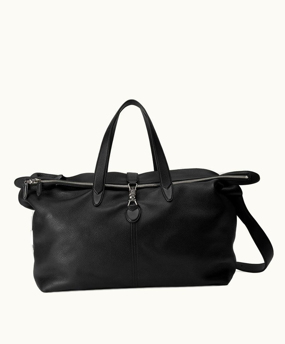 Gucci Gucci Jackie 1961 Large Duffle Bag Black Leather