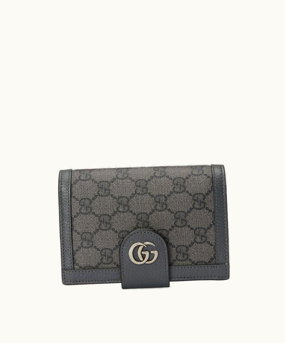 Gucci Gucci Ophidia Passport Case Grey And Black Supreme