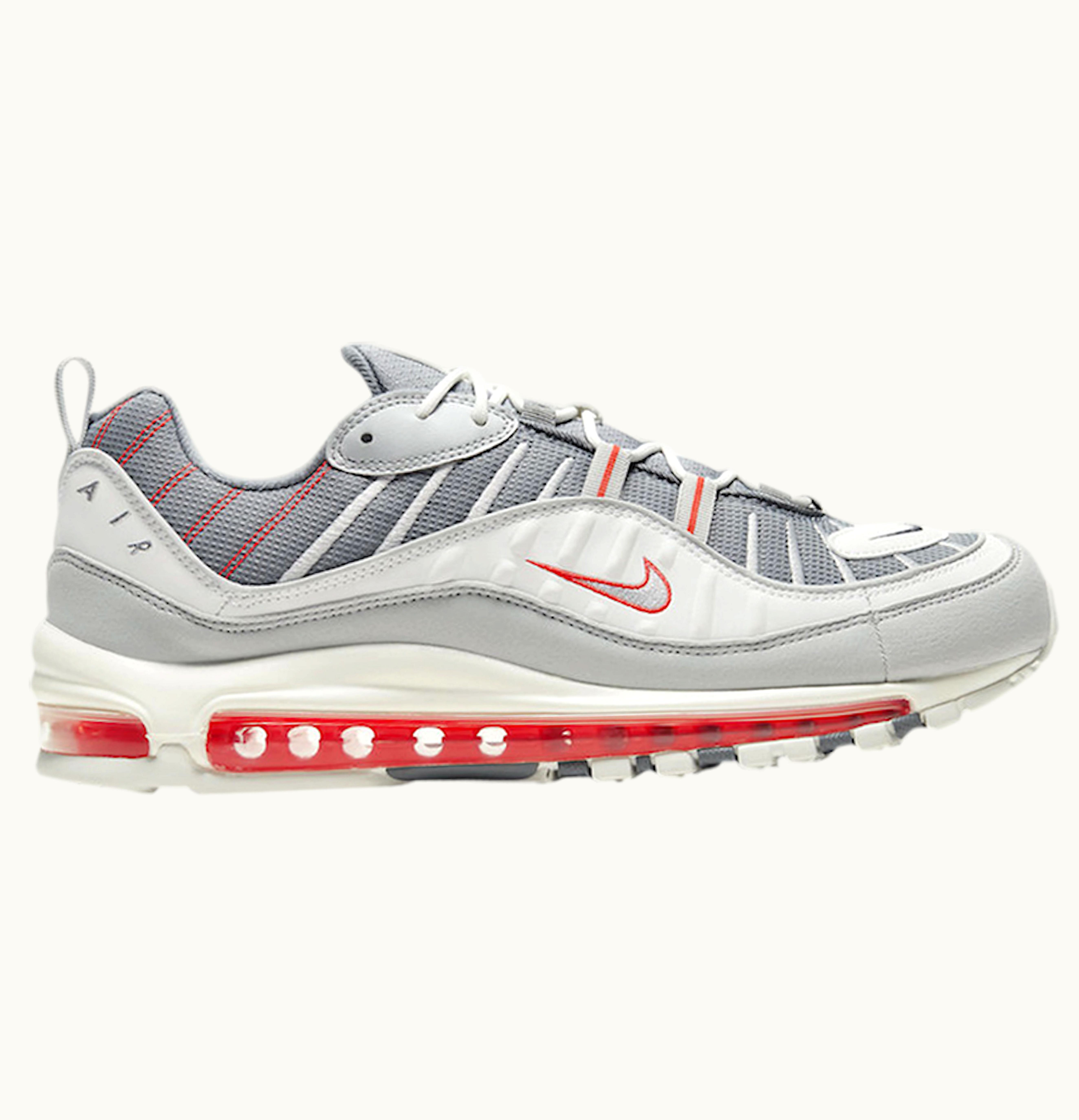 Nike Nike Air Max 98 Grey Sail Habanero Red