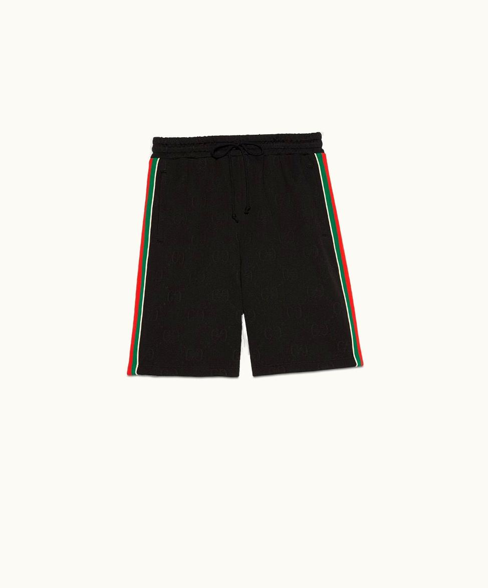 Gucci Gucci GG Jacquard Jersey Bermuda Short Black