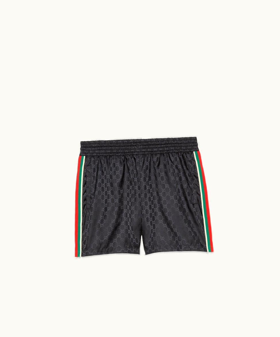 Gucci Gucci GG Jacquard Nylon Swim Shorts Black