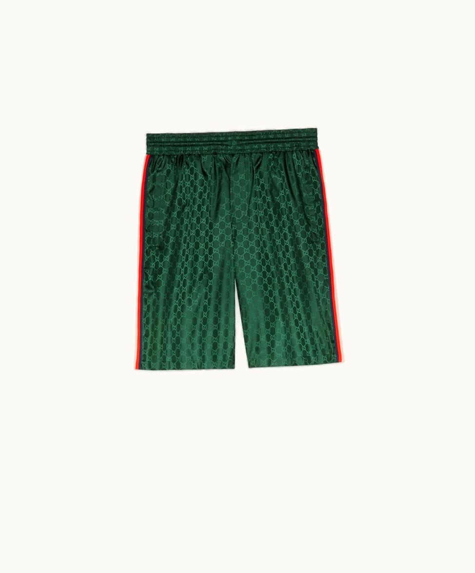Gucci Gucci GG Nylon Jacquard Swim Shorts Green
