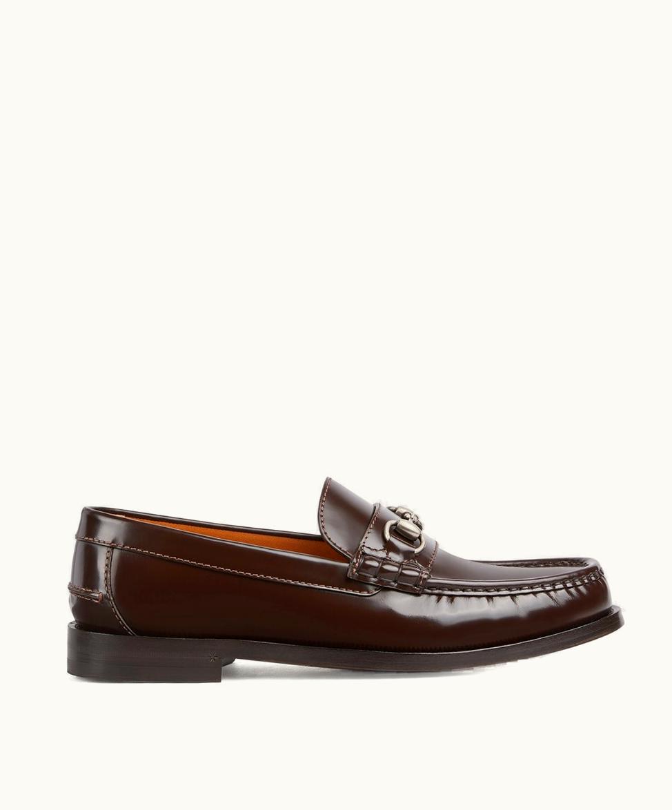 Gucci Gucci Men's Loafer With Horsebit Dark Brown Leather