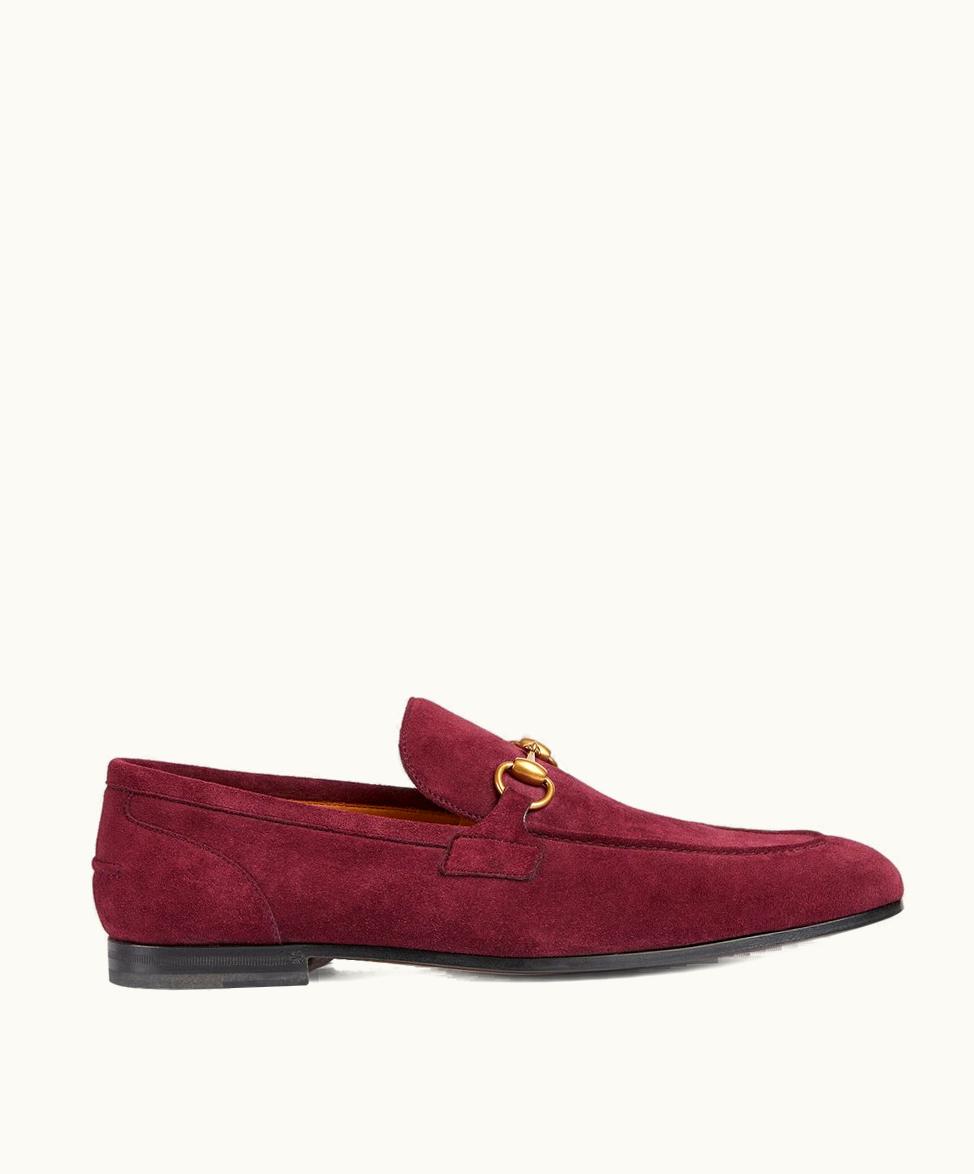 Gucci Men's Gucci Jordaan Loafer Red Suede